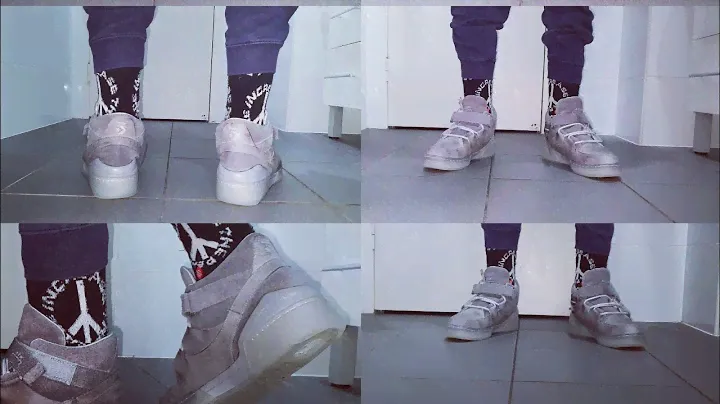 Converse X A Cold Wall ERX 260 Mid Grey Violet on feet