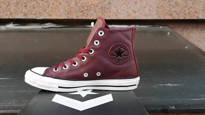 Converse 161494C бордовые кожаные высокие оригинал Минск