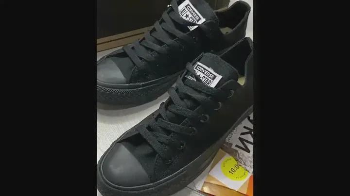 Converse черные низкие