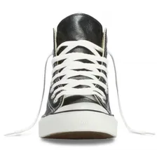 Converse All Star (Высокие черные) Кожа