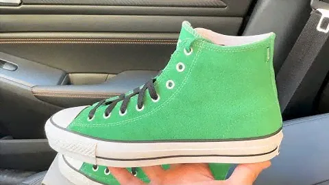 Converse Chuck Taylor All Star Pro High Perforated Suede Green sneakers
