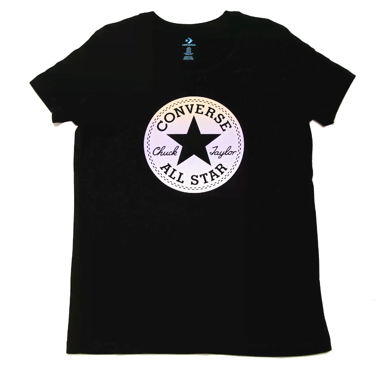 Футболка женская CONVERSE NOVA OMBRE CHUCK PATCH TEE Черный-0