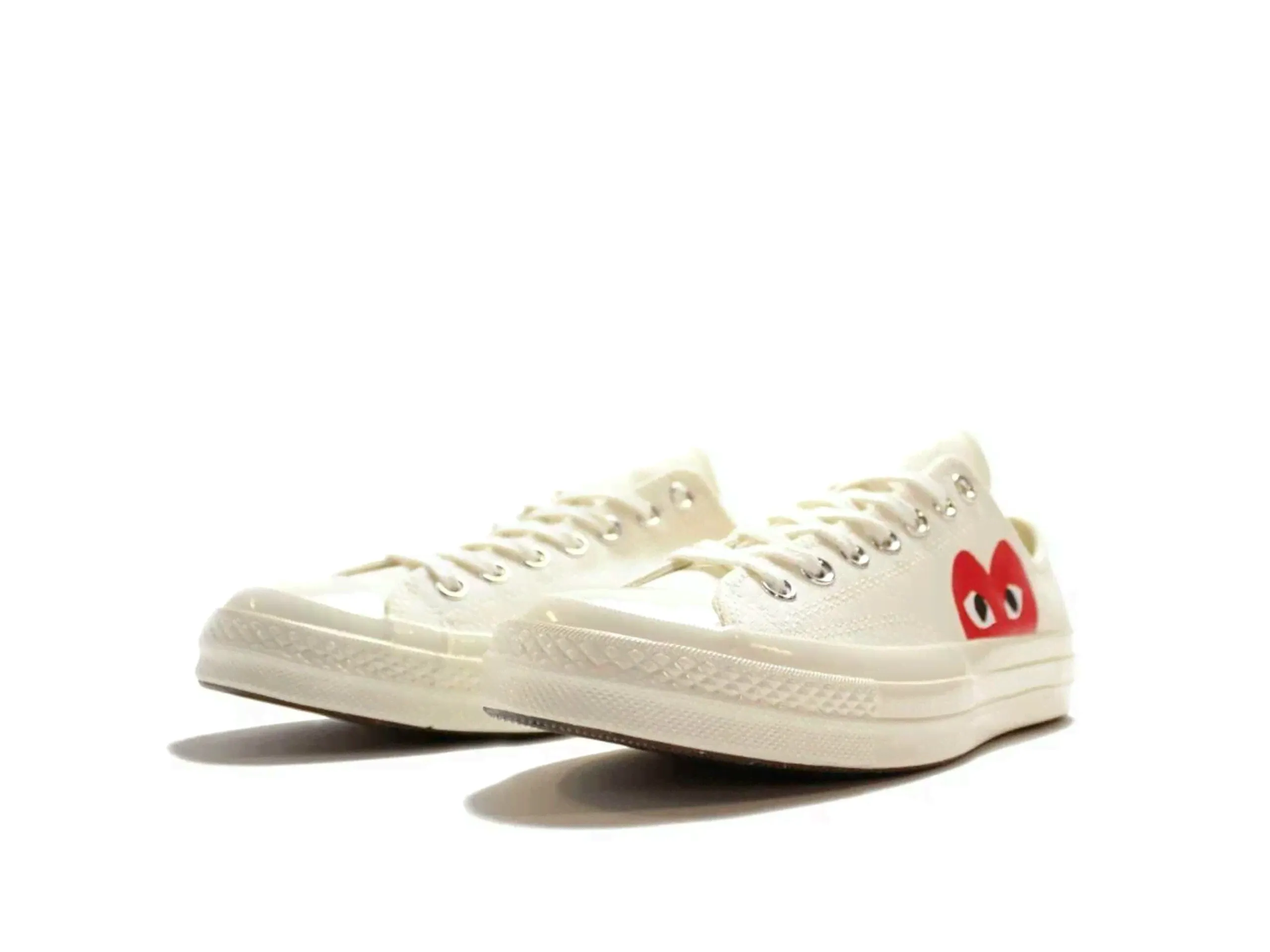 converse all star chuck 70 ox low white half heart-0