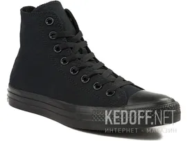 Кеды Converse Chuck Taylor All Star Core Hi Black Monochrome M3310 унисекс (чёрный)