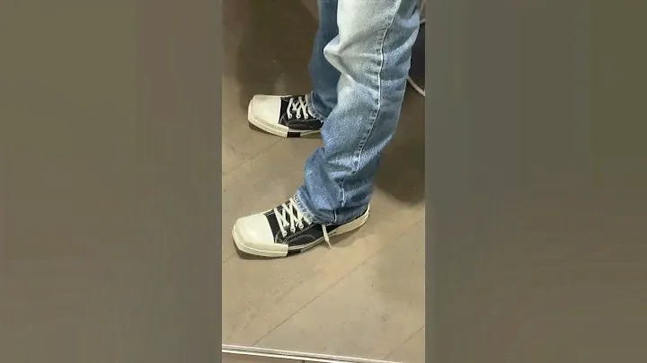 Converse TURBODRK Chuck Taylor on feet Rick Owens DRKSHDW collaboration