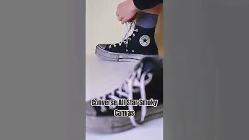 Converse All Star Used Effect Trainers on Platform Smoky Canvas Black #casual #limitededition