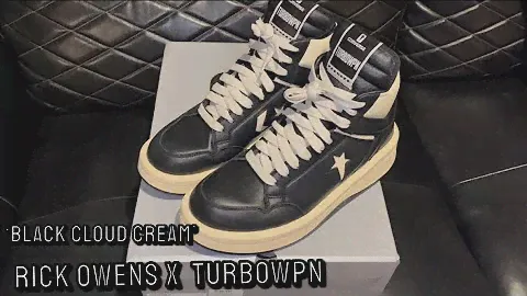 RIck Owens x TURBOWPN Mid 'Black Cloud Cream' ( Full Review )