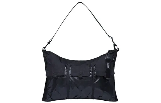 Спортивная сумка Converse Diagonal Bag 10019867-001 черно-серого цвета-0