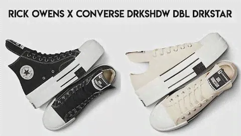 Rick Owens x Converse DRKSHDW DBL DRKSTAR Low
