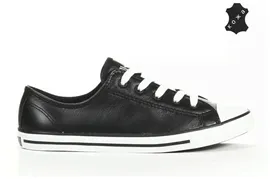 Кожаные кеды Converse (конверс) Chuck Taylor All Star Dainty 537107 черные