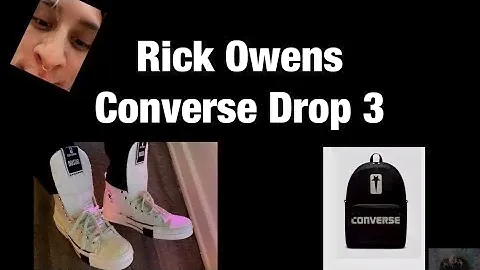 Rick Owens Converse Drop 3! Some Items, + my thoughts/overview!