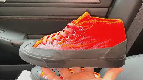 Converse Jack Purcell Mid ASAP Nast Red Flames shoes