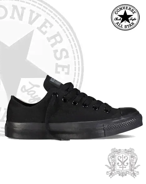Full Black Low Converse
