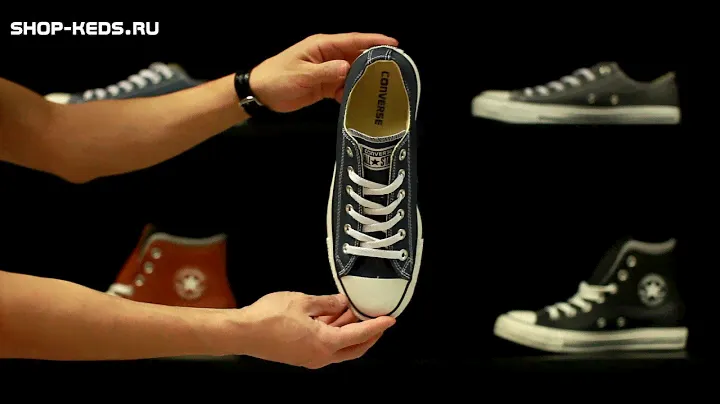 Кеды Converse синие низкие m9697 видео обзор