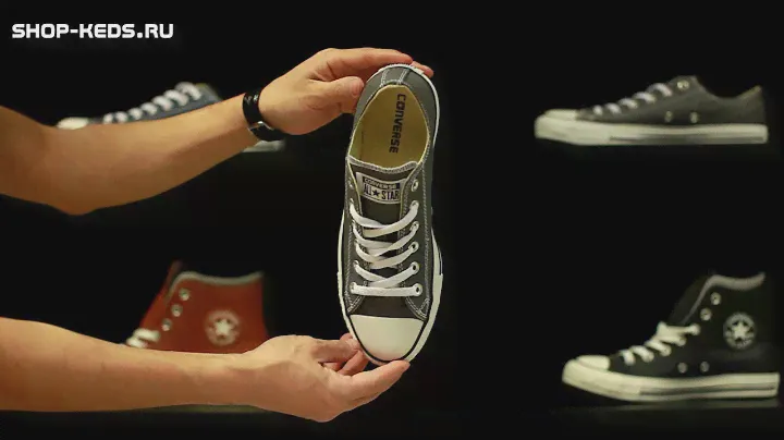 Кеды Converse серые низкие 1J794 видео обзор