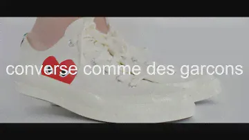 Converse Comme De Garçons On Feet - Ultra HD