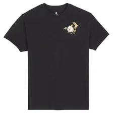 Футболка женская Converse Floral Basketball Relaxed Tee 10008393001 с коротким рукавом черная