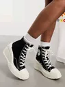 Converse Chuck 70 De Luxe wedge heel trainers in black