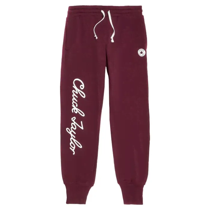 Штаны женские Converse Chuck Taylor Signature Pant 10007108613 на завязках бордовые