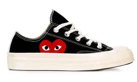 Кеды Converse Comme des Garçons Play Heart черные низкие