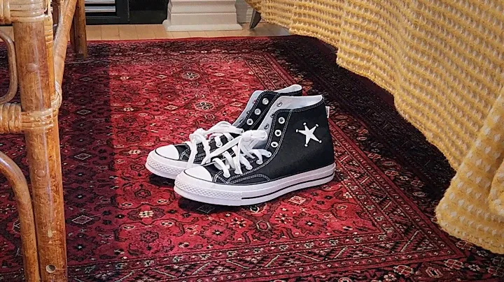 Let's try on the Converse x Stüssy Chuck 70 High Top "Black Hemp"