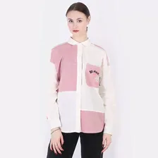 Женская рубашка Converse Colorblocked Button Shirt (10022971281)