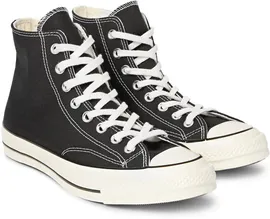 Мужские черно-белые высокие кеды от Converse