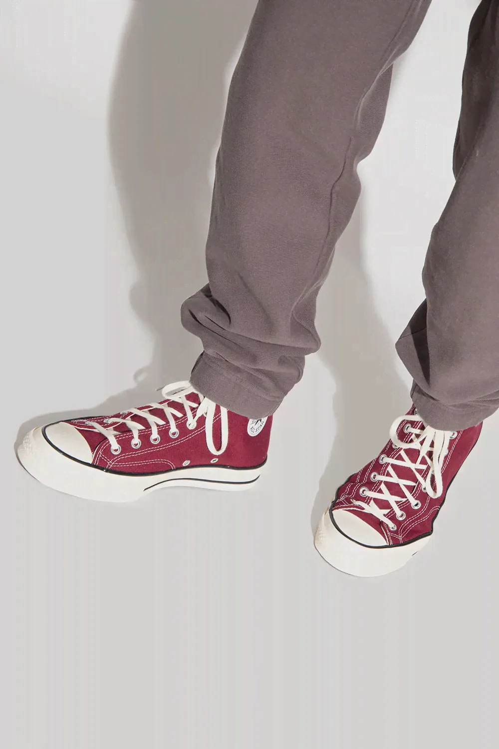 Высокие текстильные кеды Converse Chuck 70 Hi, бордовые-0