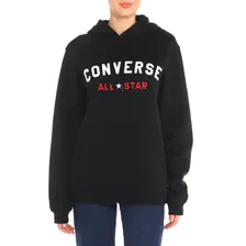 Худи CONVERSE STANDARD FIT CENTER FRONT ALL STAR LOGO PRINTED HOODIE BB Артикул 4022762, черный