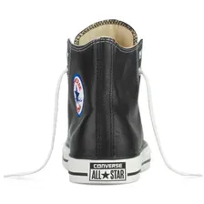 Converse All Star (Высокие черные) Кожа