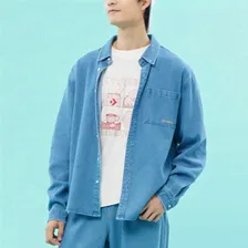 Converse Denim Jackets Men Blue